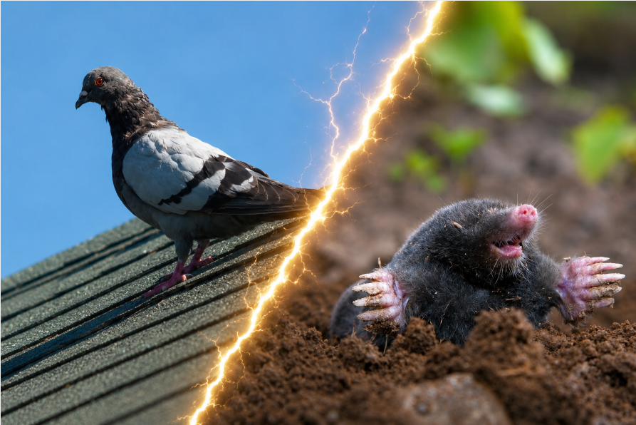 Lutte contre les taupes et pigeons — SOS nuisibles 64